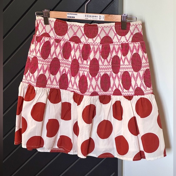 Anthropologie polka dot skirt with smocked waist. Size M. Excellent condition! - Picture 3 of 3